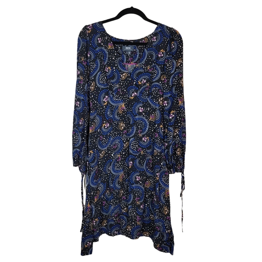 Maeve Anthropologie Gianna Tunic Dress Star‎ Print Pockets Sz 4 - Picture 2 of 11